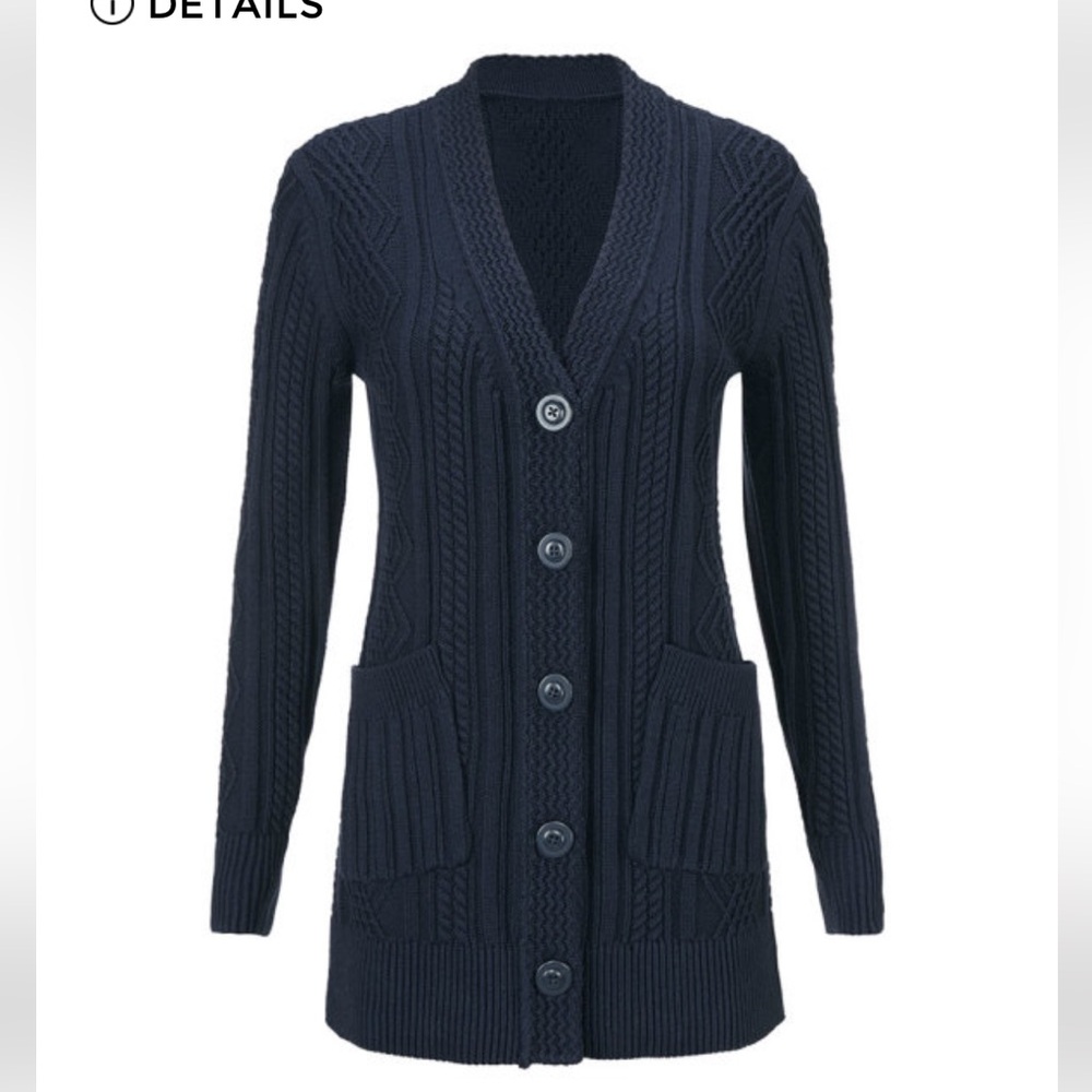 Cabi slant pocket cardigan